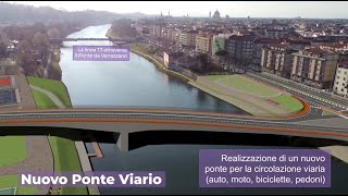 Tramvia iniziati i lavori per il nuovo ponte sullArno [upl. by Farrell]