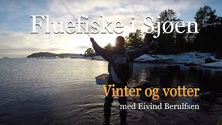 Fluefiske i sjøen Episode 1  2019 Vinter og votter Med Fluefiskern Eivind Berulfsen [upl. by Ozner612]