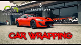 Wrapping Maserati GranTurismo  Josefin Garage amp Car Film Digitale [upl. by Eanram]