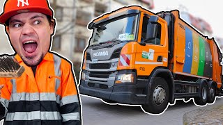 Moja NOWA PRACA jako ŚMIECIARZ MPO Warszawa 🚚🗑️ Symulator Śmieciarza [upl. by Bracci]