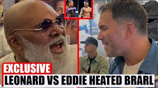 JUST NOW  Leonard Ellerbe and Eddie Hearns Heated Brawl Over Tank Davis vs Shakur Stevenson [upl. by Newbold]