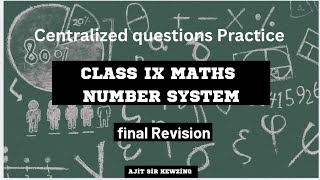 Rationalising the Denominator class lX maths ajitsirkewzing khansir youtube [upl. by Analise]