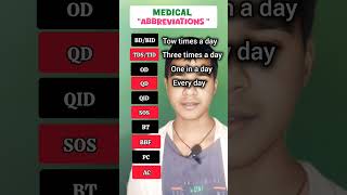 medical abbreviation in English english improveyourenglish learnenglish viralvideo [upl. by Hentrich]