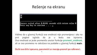 PII Funkcije prosledjivanje parametara po vrednosti i referenci [upl. by Nosreme149]