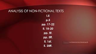 How to write an analysis  Part two nonfictional texts [upl. by Brout37]