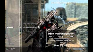 The Elder Scrolls V Skyrim How to Upgrade Weapons and Armor to Legendary [upl. by Bravin]