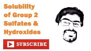 Explaining Solubility of Group 2 Sulfates amp Hydroxides  Part 3 [upl. by Joell25]