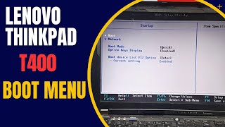 Lenovo ThinkPad T400 Boot Menu Key  Lenovo Boot Menu Key  How to Enter BIOS Lenovo ThinkPad [upl. by Harifaz]