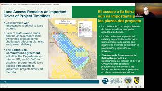 Webinar on 2024 Salton Sea Management Program Annual Report 05102024 [upl. by Aenneea]