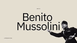 The Rise and Fall of Benito Mussolini From Socialist Roots to Fascist Dictator [upl. by Oirogerg430]