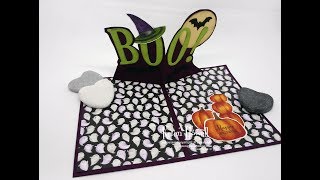 Stampin Up Halloween Pop Up card [upl. by Rolyab]