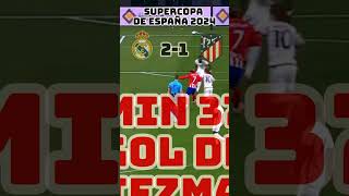 REAL MADRID vs ATLETICO MADRID todos los GOLES SUPER COPA DE ESPAÑA 2024 [upl. by Worsham]