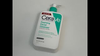 CeraVe Foaming Facial Cleanser Unboxing [upl. by Mckale]