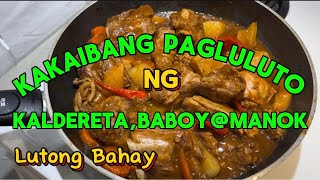 SIMPLENG LUTO NG KALDERETANG BABOY  MANOKIlocano recipe YUMMY 😋 [upl. by Hedwiga]