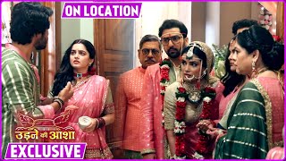 Udne Ki Aasha On Location TejasRoshni Ke Grah Pravesh Me Hua Apshagun Sailee Ne Li Zimmedaari [upl. by Enerahs]