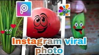 TUTORIAL How to add EMOJI on pictures PicsArt and photostudio app vector emoji faces editing [upl. by Euqinor]