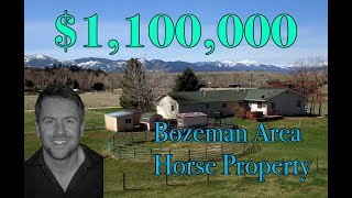 1875 Maryott Tour  Bozeman Horse Property [upl. by Ecnaled]