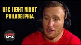 Justin Gaethje after KO win Really hard to control my emotions  UFC Fight Night  ESPN MMA [upl. by Eindys895]