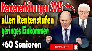 Rentenanpassung 2025 Eine detaillierte Übersicht zu allen Rentenstufen und Invalidenrenten [upl. by Ehman]