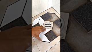 Bathroom floor tile kaise lagate Hain 😱 shorts tileinstallation shots marvel tiles yuotube [upl. by Wanids343]