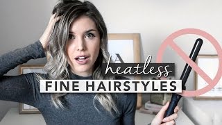 HAIRSTYLING IDEAS FOR FINE HAIR [upl. by Anrahs527]