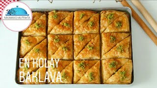 Artık tek tek Açmak Yok✔Çok Kolay Kat kat Çıtır EV BAKLAVASI Baklava Tarifi Masmavi3Mutfakta [upl. by Rust]