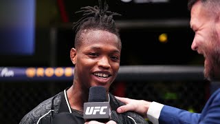 Terrance McKinney Octagon Interview  UFC Vegas 81 [upl. by Valerye]