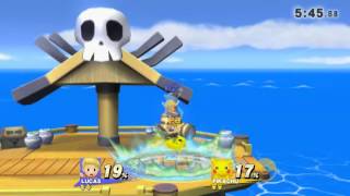 Lucas footstool combo Super Smash Bros Wii U [upl. by Ymar]