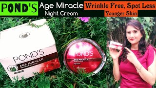 Anti Aging PONDS Age Miracle Wrinkle Corrector Night CreamReview  NIGHT CREAMWhy amp How to Choose [upl. by Edda]