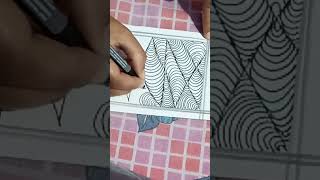 Pen marker DrawingEasy Abstract art Drawing [upl. by Baelbeer894]