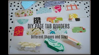 DIY Page Tab Dividers  Different Ways  Make Your Own  USE YOUR PAPER SCRAPS  HOW TO [upl. by Arno]