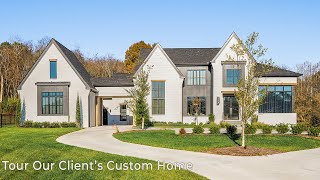 Luxury Custom Home Tour in Nashville [upl. by Ogirdor]