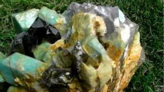 Huge Smokey Quartz Crystal and Amazonite Crystals  Lake George  Colorado [upl. by Randal813]