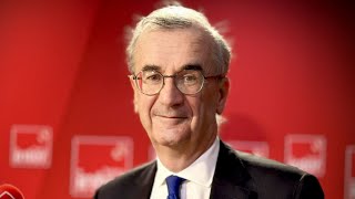 François Villeroy de Galhau  quotLéconomie française confirme chaque mois une certaine résistancequot [upl. by Earehs]