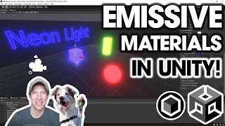 How to Use EMISSIVE MATERIALS in Unity Step by Step Tutorial [upl. by Mossolb]