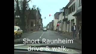 Raunheim Germany drive amp walk  Jan 1989 [upl. by Idnahc]