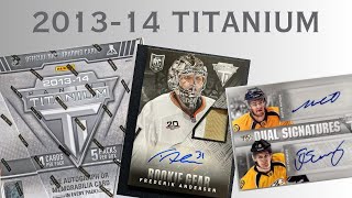 PANINI IS ON ANOTHER LEVEL  201314 Panini Titanium Hockey Hobby Box Opening [upl. by Dnalyaw]