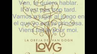 ParisDuo Pablo VillafrancaLa Oreja De Van Gogh Con Letra [upl. by Ecikram]