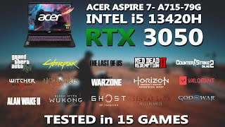 NEW ACER ASPIRE 7 Intel i5 13420H  RTX 3050 6GB GAMING BENCHMARK TEST  Tested in 15 Games [upl. by Babs530]