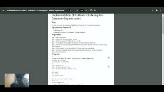 Implementation of KMeans clustering [upl. by Longmire409]