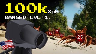 98k XpH 🏹Ranged 145 Cannon VS🦀 Crabs META [upl. by Ahseel]