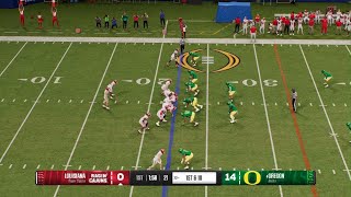 College Football 25  Louisiana Ragin Cajuns vs Oregon Ducks  Sugar Bowl  PS5 Gameplay [upl. by Noskcire]