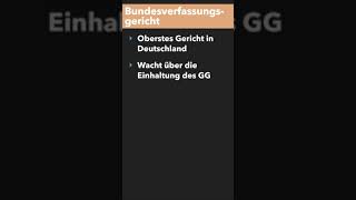 Was ist das Bundesverfassungsgericht Bundesverfassungsgericht einfach erklärt shorts [upl. by Rojas]