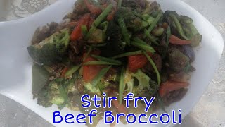 STIR FRY BEEF BROCCOLI [upl. by Tyrrell]