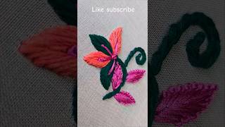 5 Easy Hand Embroidery Designs for Beginners hand embroidery designs step by step shorts [upl. by Hebbe]