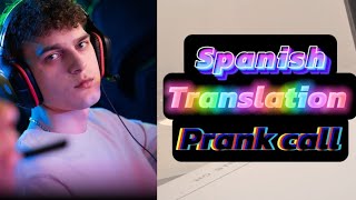 Spanish translation prank call video feed call prank comedy viral funny jokes trending [upl. by Ayalat704]