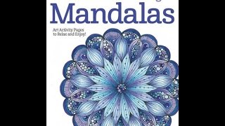 Flip Through Creative Coloring Mandalas Coloring Book by Valentina Harper [upl. by Eerolam307]