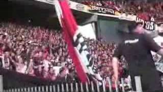 Eintracht Frankfurt Fans Celebrating  earthquake effect [upl. by Sabec]