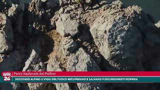 Parco Nazionale del Pollino Soccorso Alpino e Vigili del Fuoco recuperano e salvano 9 escursionisti [upl. by Brig]