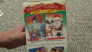 Christmas Classics Series 4 Movie VHS Unboxing  Rudolph Frosty Little Drummer Boy Santa Claus [upl. by Fortin733]